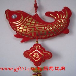 大魚中國結(jié)掛件定制 年年有余 過年禮品
