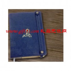 藍(lán)色綁帶商務(wù)會(huì)議記事本/筆記本