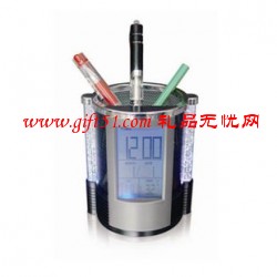 七彩萬(wàn)年歷筆筒定制 禮品筆筒定做